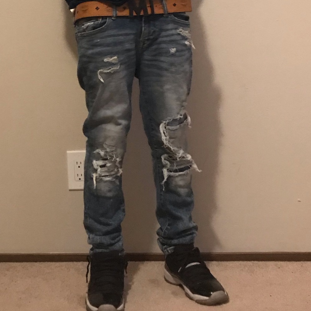 Skinny acid washed American eagle outfitters jeans